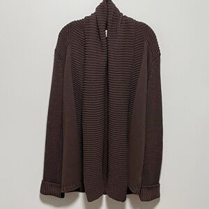 Cach’e Luxe Elegant oversized shawl collar long stylish cardigan sweater jacket